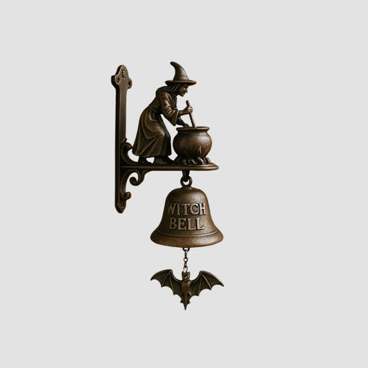 Hexdoor™ – Cast Iron Witch Welcome Bell  (50% Off)