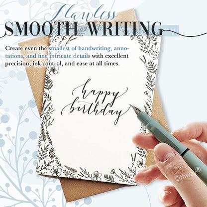Inkava™ - Smooth Writing Retractable Fountain Pen
