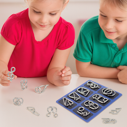 TwistMind™ – Metal Wire Puzzle  IQ Test Set
