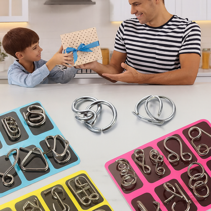 TwistMind™ – Metal Wire Puzzle  IQ Test Set
