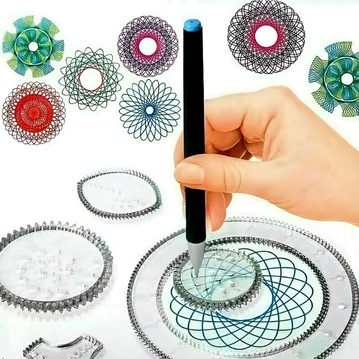 Whirlia™ – Spiral Drawing Tool for Creative Play Set (50% Off)