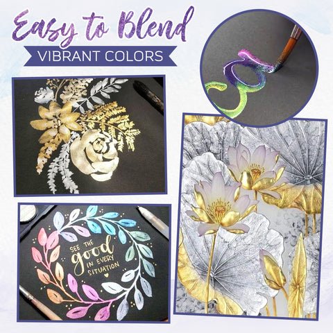 Maybloom™ - Metallic Water Paint Set for Shimmering Spring Art - Evesbury