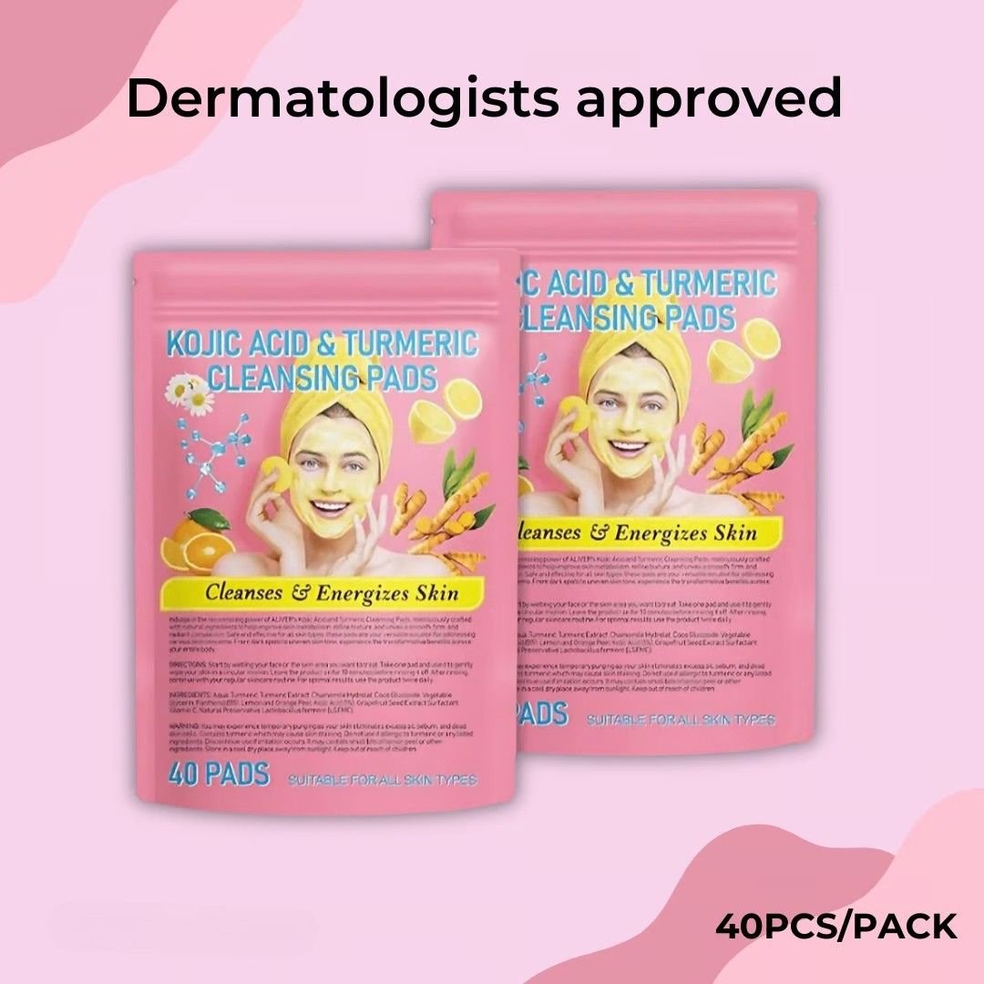 Fivfivgo™ - Turmeric Kojic Acid Cleansing Pads (1+1 Free) - Evesbury