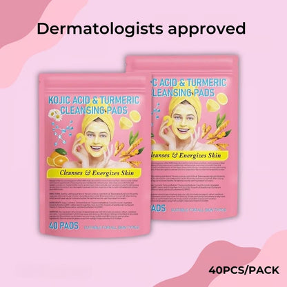 Fivfivgo™ - Turmeric Kojic Acid Cleansing Pads (1+1 Free) - Evesbury