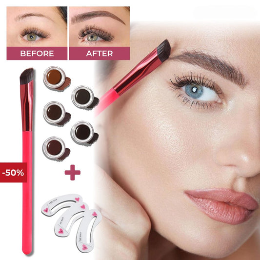 Browsic™ - 2.0 Precision Brow Brush + Free Stencils (50% Off) - Evesbury
