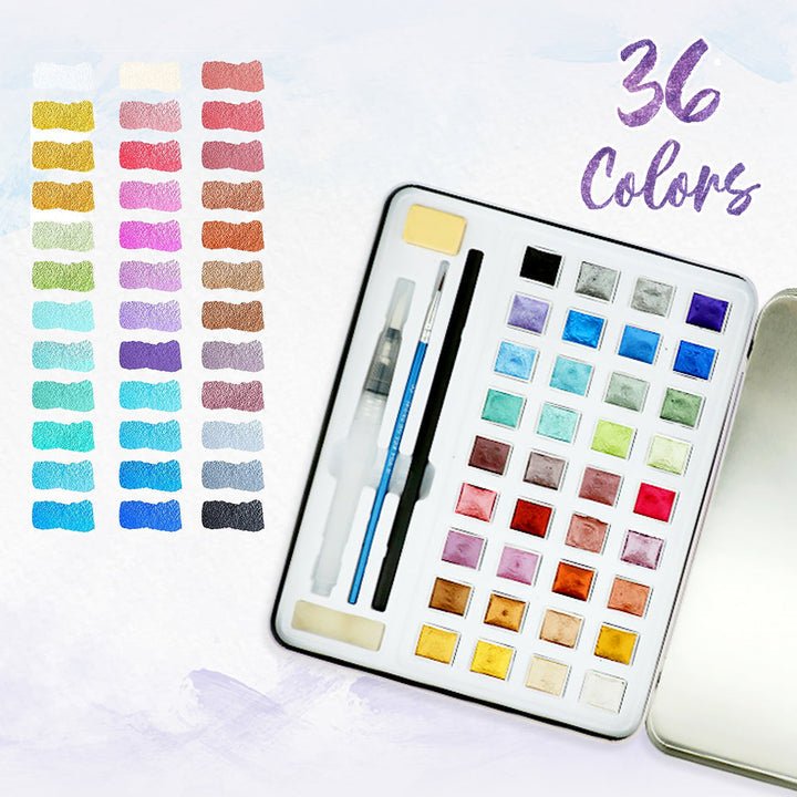 Maybloom™ - Metallic Water Paint Set for Shimmering Spring Art - Evesbury