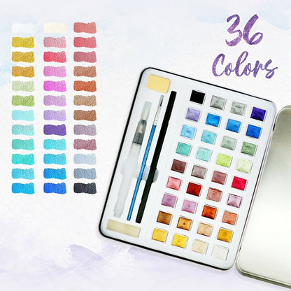 Maybloom™ - Metallic Water Paint Set for Shimmering Spring Art - Evesbury