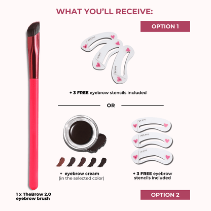 Browsic™ - 2.0 Precision Brow Brush + Free Stencils (50% Off) - Evesbury