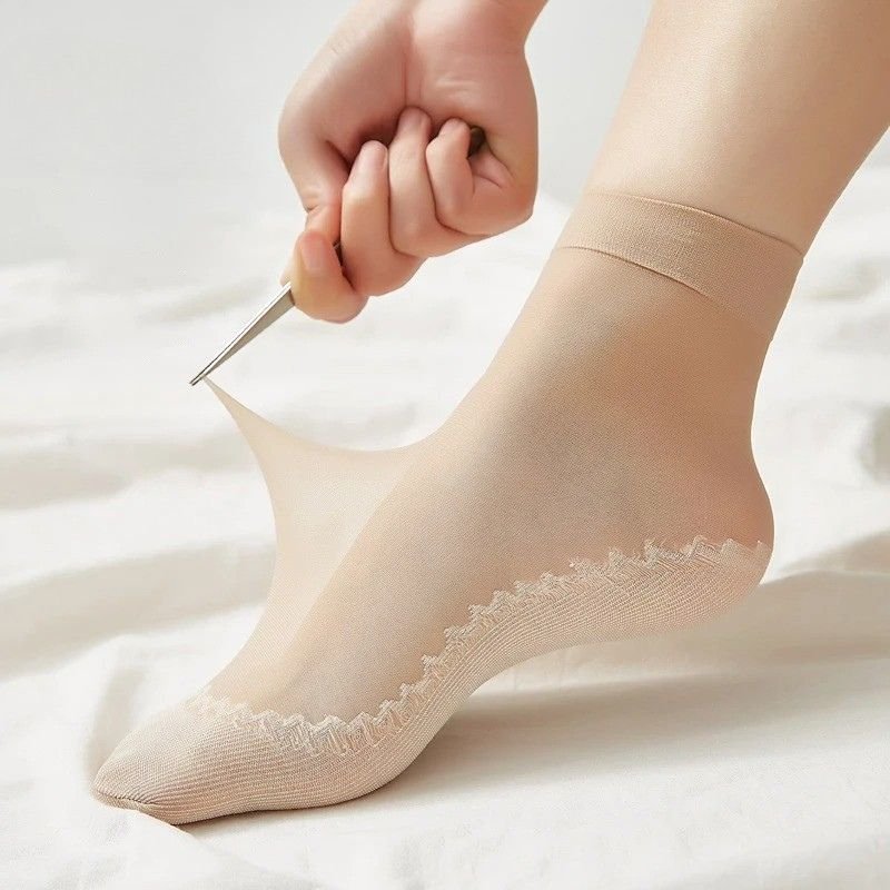 Feeluxe™ - Silky Anti - Slip Cotton Socks (5+5 Free) - Evesbury