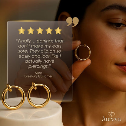 Aureva™ – Retractable Comfort Earrings (1+1 Free)