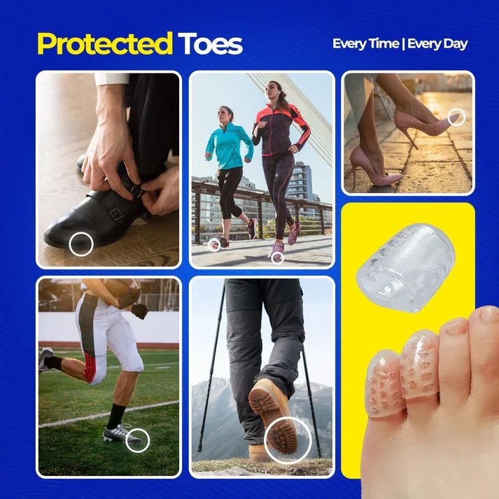 Feeluxe™ - Anti - Friction Silicone Toe Protectors (2+3 Free) - Evesbury