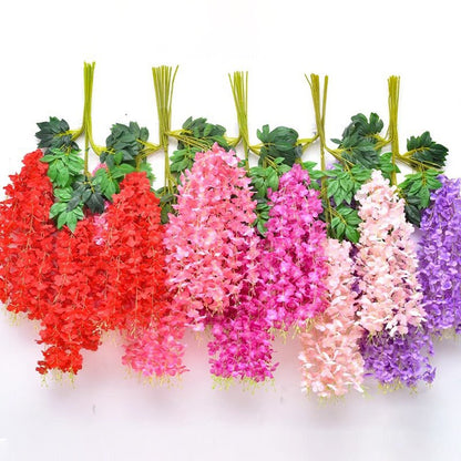 Florenza™ - Artificial Wisteria Flowers For an Elegant Home (12 Pieces) - Evesbury