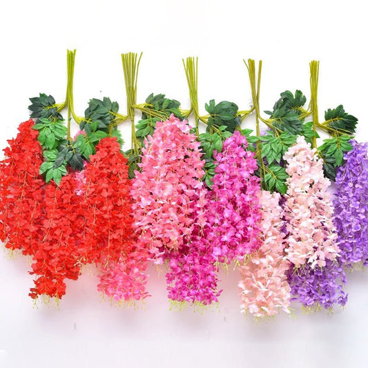 Florenza™ - Artificial Wisteria Flowers For an Elegant Home (12 Pieces) - Evesbury