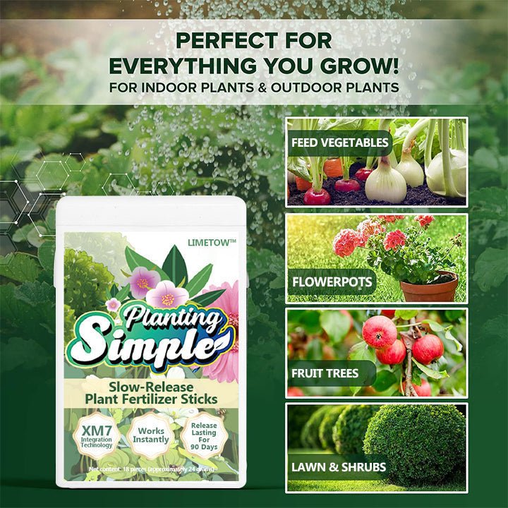 LIMETOW™ - Slow - Release Plant Fertilizer Sticks (1+1 Free) - Evesbury