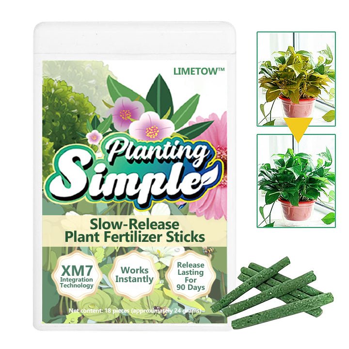 LIMETOW™ - Slow - Release Plant Fertilizer Sticks (1+1 Free) - Evesbury