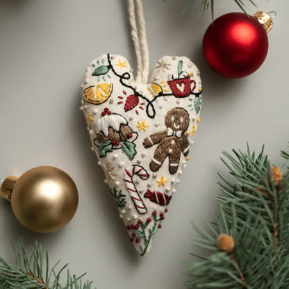 Stitchmas™ – DIY Heart Ornament Embroidery Kit