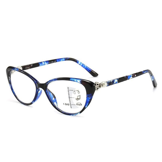Lunetique™ - Anti - Blue Light Multifocal Cat Eye Reading Glasses (40% Off) - Evesbury