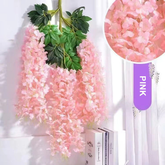 Florenza™ - Artificial Wisteria Flowers For an Elegant Home (12 Pieces) - Evesbury