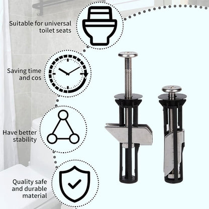 ToiLock™ – heavy - duty toilet seat bolt (1+1 Free) - Evesbury