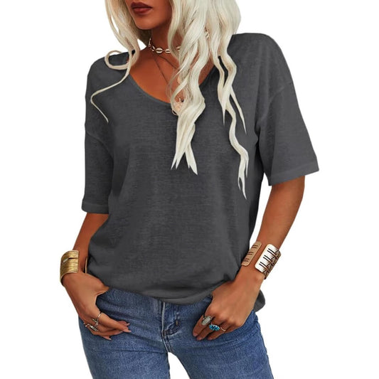 Easeen™ - Arm-Hiding V-Neck Tee for Everyday Ease (1+1 Free)