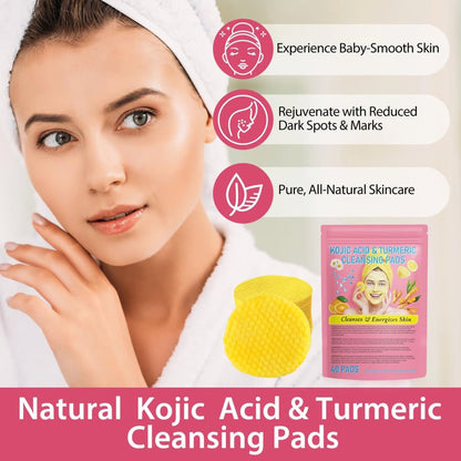 Fivfivgo™ - Turmeric Kojic Acid Cleansing Pads (1+1 Free) - Evesbury