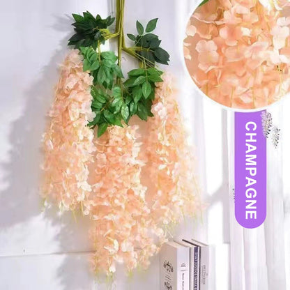 Florenza™ - Artificial Wisteria Flowers For an Elegant Home (12 Pieces) - Evesbury