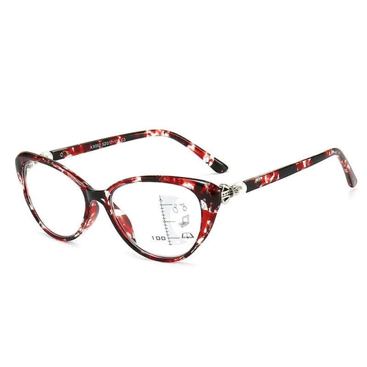Lunetique™ - Anti - Blue Light Multifocal Cat Eye Reading Glasses (40% Off) - Evesbury