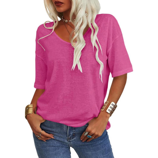 Easeen™ - Arm-Hiding V-Neck Tee for Everyday Ease (1+1 Free)
