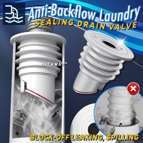 Cithway™ - Laundry Drain Valve for Preventing Backflow (50% Off) - Evesbury