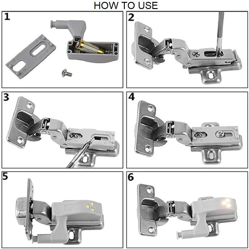 LumiHinge™ – 4Pcs Cabinet Sensor Light for Easy Visibility  (50% Off)