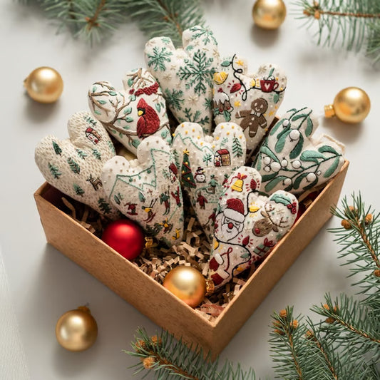 Stitchmas™ – DIY Heart Ornament Embroidery Kit