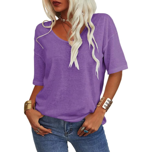 Easeen™ - Arm-Hiding V-Neck Tee for Everyday Ease (1+1 Free)