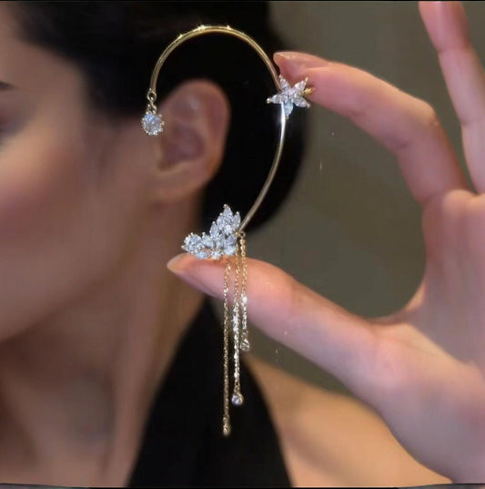 Aurelune™ – Butterfly and Flower Tassel Earrings (50% Off)