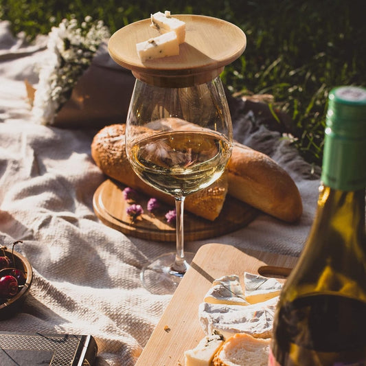 Florenza™ - Elegant Bamboo Wine Glass Toppers (2+2 Free) - Evesbury