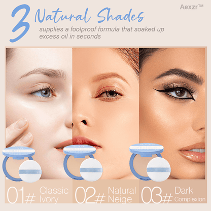 Aexzr™ - 24H Oil Control Powder for Matte Finish (1+1 Free) - Evesbury