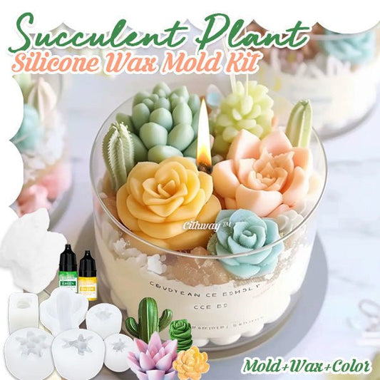 Cithway™ - Succulent Floral Silicone Wax Mold Kit - Evesbury