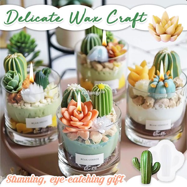 Cithway™ - Succulent Floral Silicone Wax Mold Kit - Evesbury