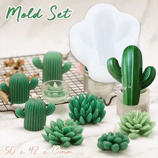 Cithway™ - Succulent Floral Silicone Wax Mold Kit - Evesbury