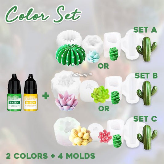 Cithway™ - Succulent Floral Silicone Wax Mold Kit - Evesbury