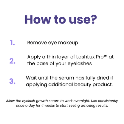 LashLux Pro™ - Lash Growth Serum (50% Off) - Evesbury