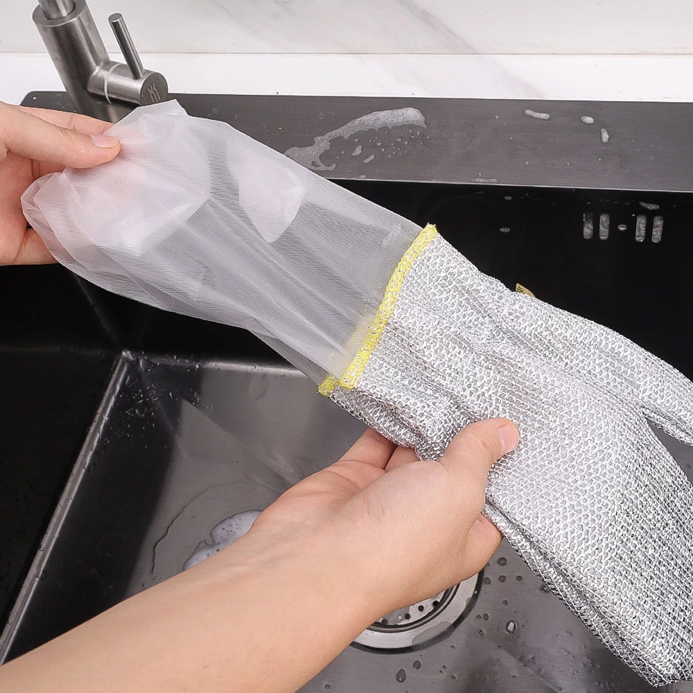 SteelGuard™ - Effortless, Hygienic Dishwashing Gloves (50% Off) - Evesbury