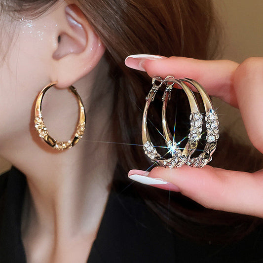 Zirenza™ - Elegant Zirconia Hoop Earrings (50% Off)