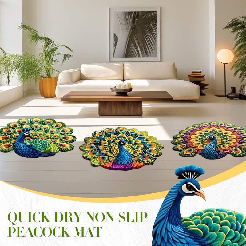 Caurelle™ – Elegant Non-Slip Peacock Mat (50% Off)