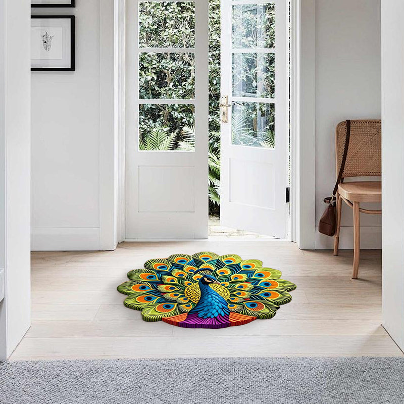 Caurelle™ – Elegant Non-Slip Peacock Mat (50% Off)