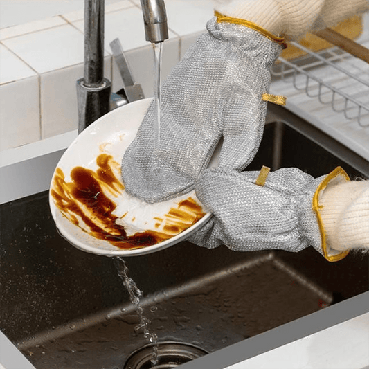 SteelGuard™ - Effortless, Hygienic Dishwashing Gloves (50% Off) - Evesbury